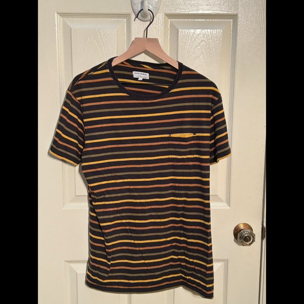 Banks Journal Striped Short Sleeve Crew Neck Shirt